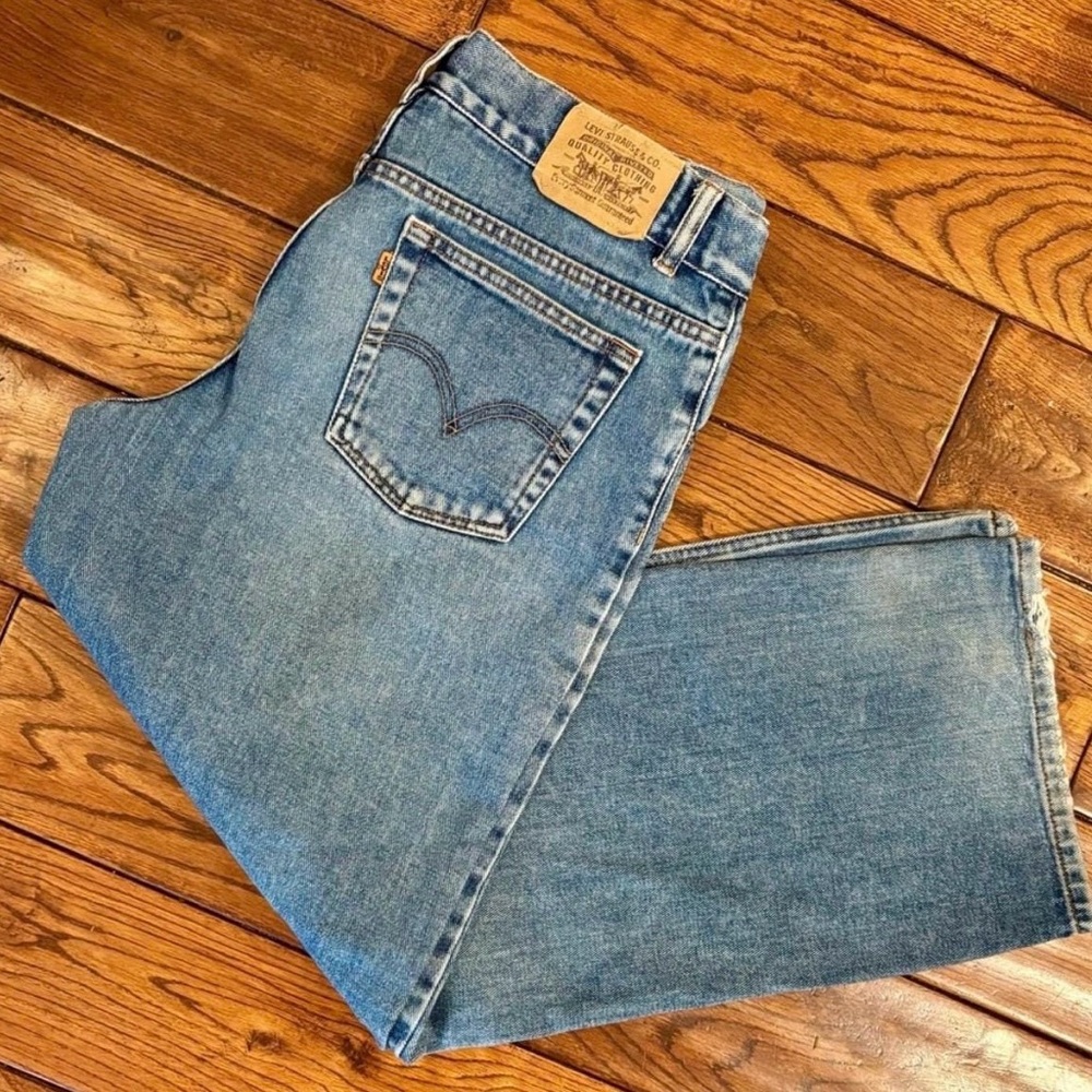 Levi’s Orange Tab Wide Straight Leg Jeans Medium Wash